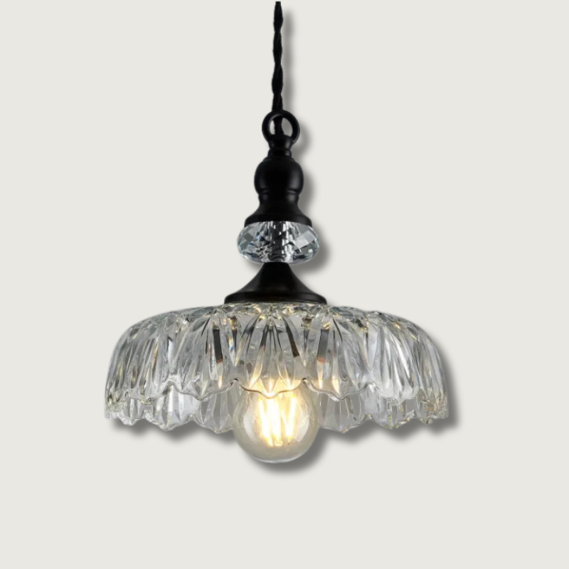 Lampe Suspendue en Verre - Charme Rétro et Élégance Moderne