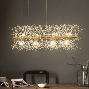Lustre en Cristal Flocon de Neige - Élégance Contemporaine et Illumination Éblouissante