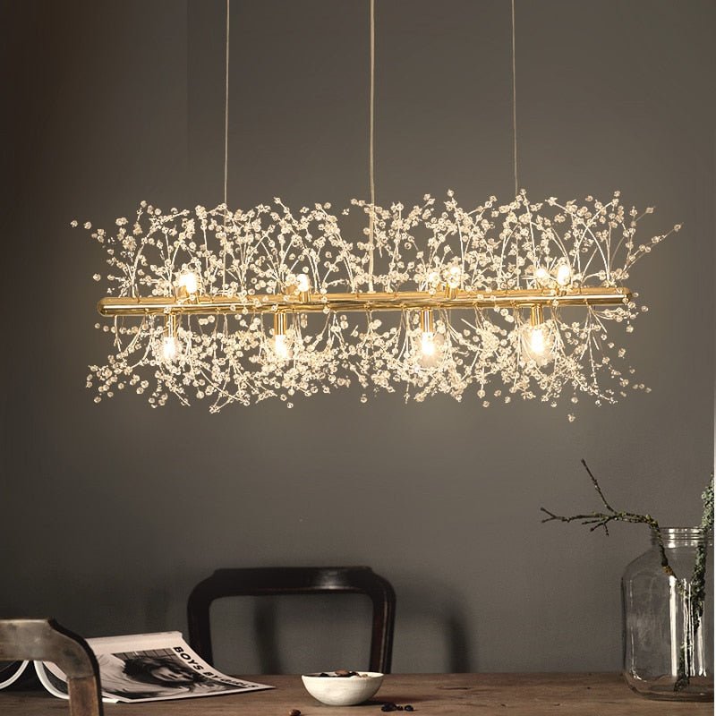 Lustre en Cristal Flocon de Neige - Élégance Contemporaine et Illumination Éblouissante