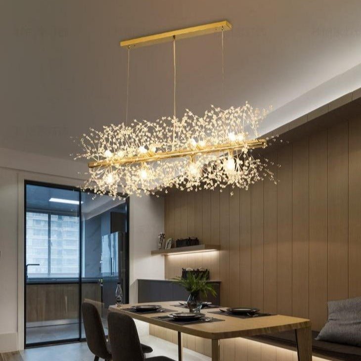 Lustre en Cristal Flocon de Neige - Élégance Contemporaine et Illumination Éblouissante