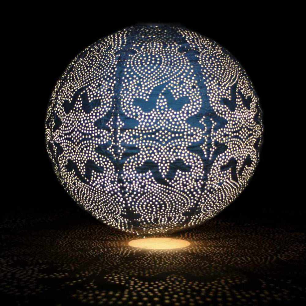 Lampe Solaire Globe Décorative - Design Marrakeck et Résistante aux Intempéries