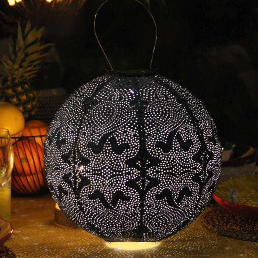 Lampe Solaire Globe Décorative - Design Marrakeck et Résistante aux Intempéries