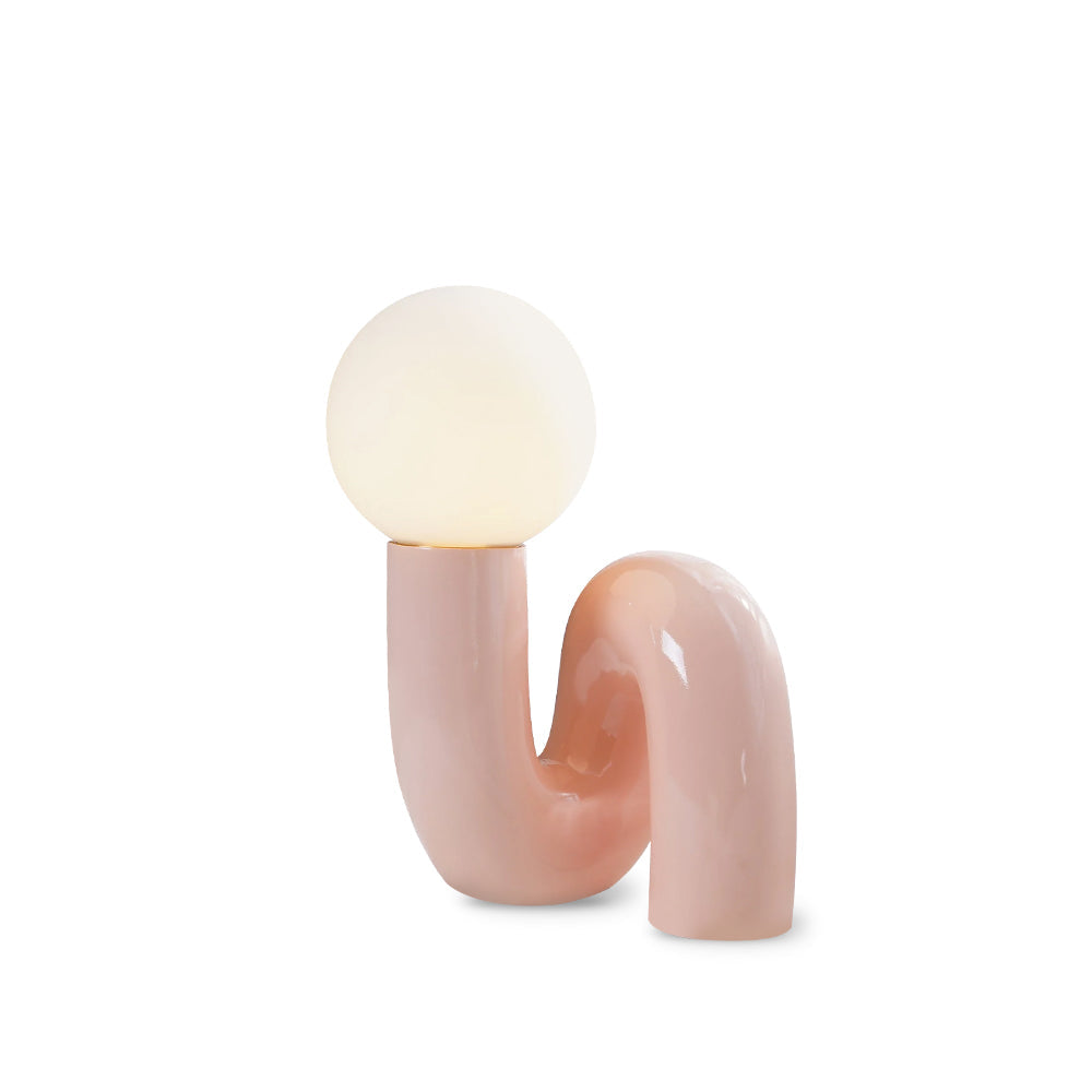 Lampe de Table en Résine et Verre - Design Spiral Élégant et Durable