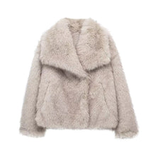 Veste en Fausse Fourrure Écologique - Élégance et Chaleur Luxueuse