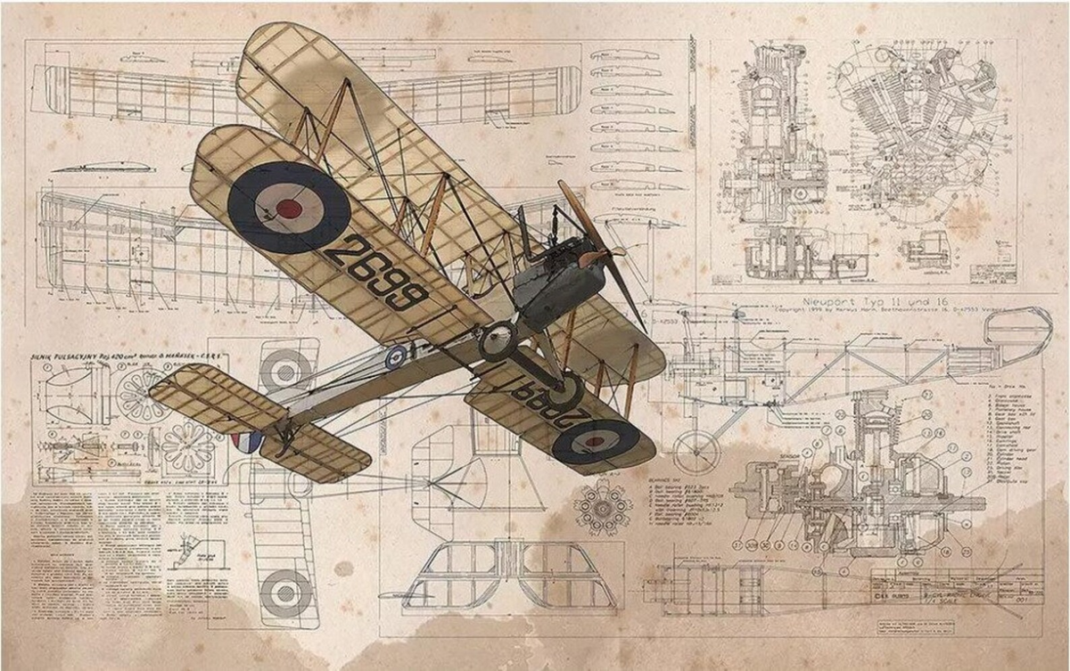 Panoramic Airplane Wallpaper