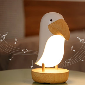 Lampe de Nuit LED avec Haut-Parleur - Veilleuse Dimmable et Musique Bluetooth