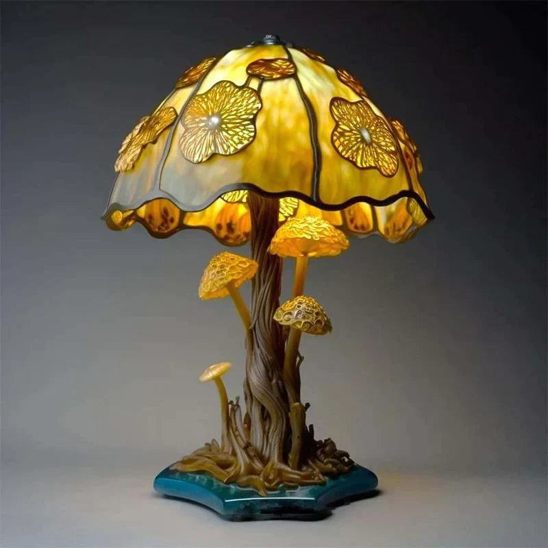 Lampe en Vitrail Colorée - Ambiance Apaisante et Magique
