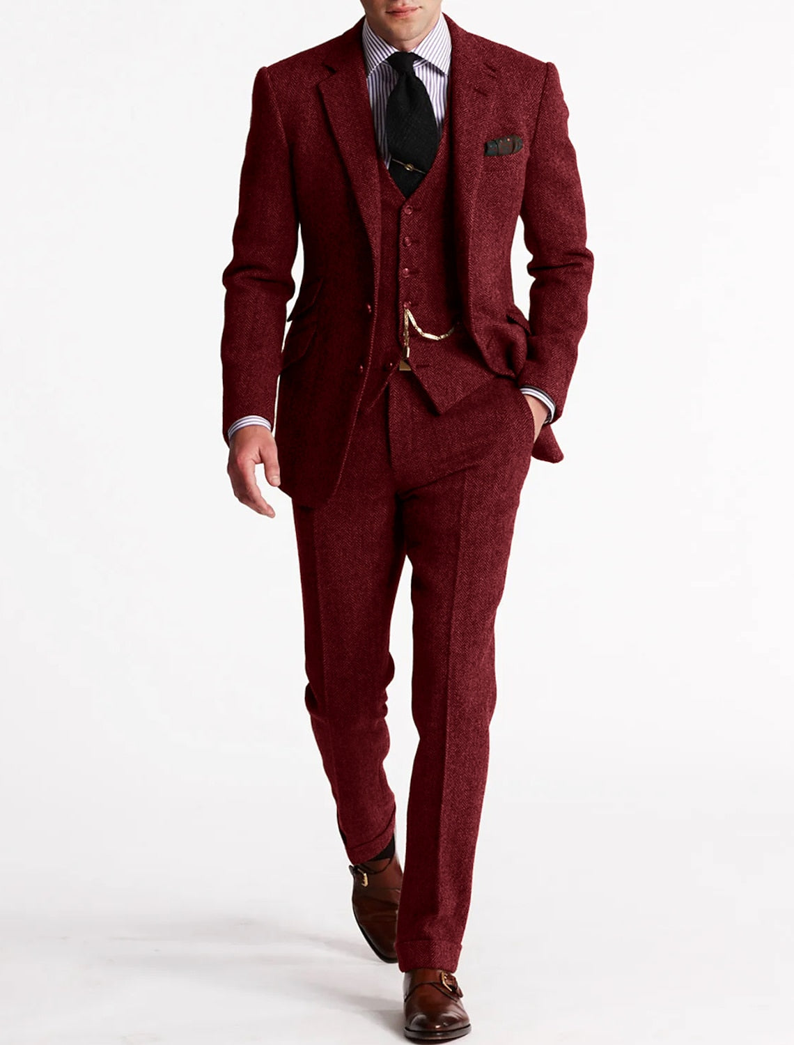 Costume Vintage Rétro pour Hommes - Élégance Intemporelle et Confort Durable