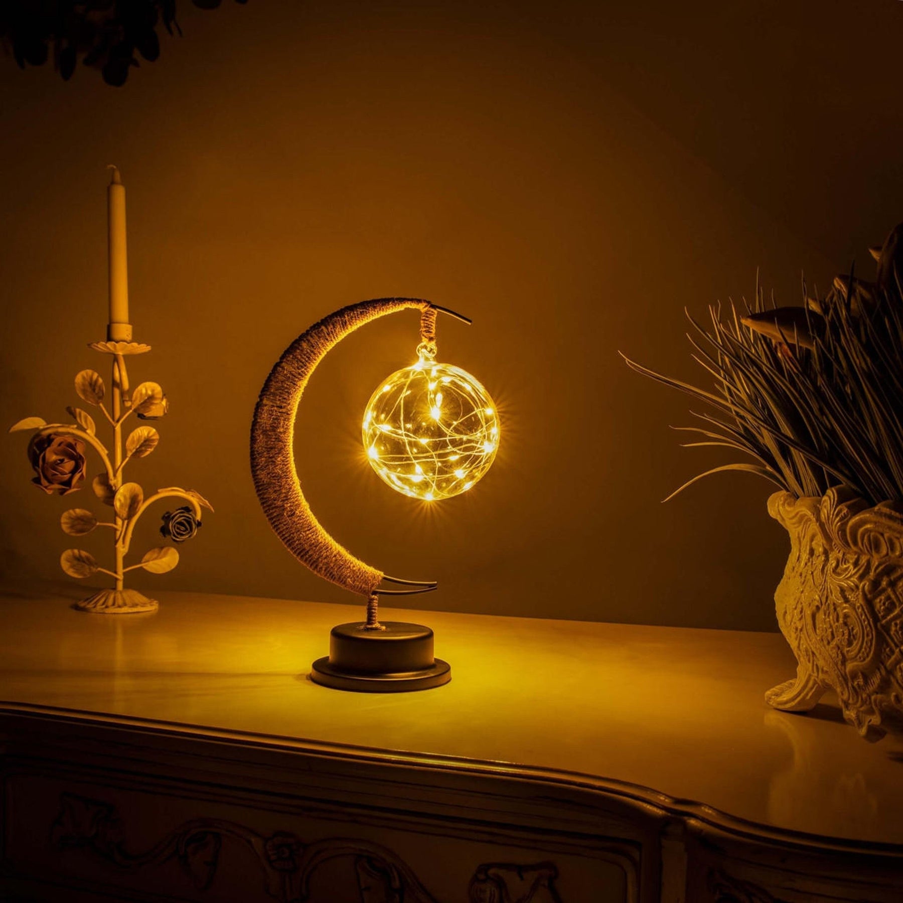 Lampe de Lune LED - Ambiance Apaisante et Magique