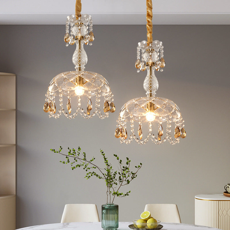 Lustre en Cristal de Luxe - Artisanat Unique et Design Élégant