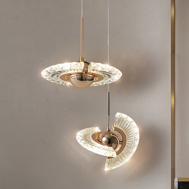Suspension LED Moderne en Acrylique - Éclairage Élégant et Ambiance Chaleureuse