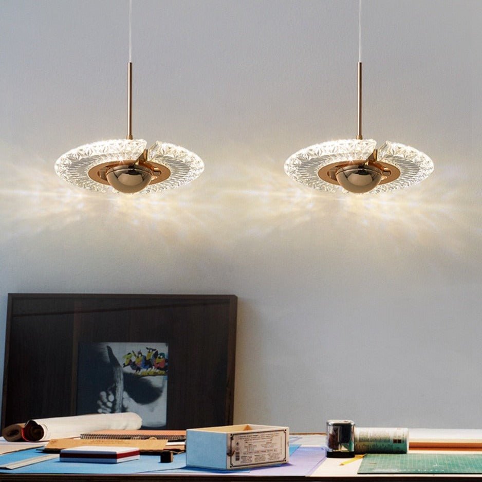 Suspension LED Moderne en Acrylique - Éclairage Élégant et Ambiance Chaleureuse