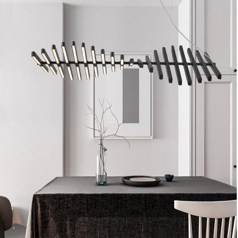 Lustre LED Moderne et Élégant - Ambiance Éblouissante avec Télécommande