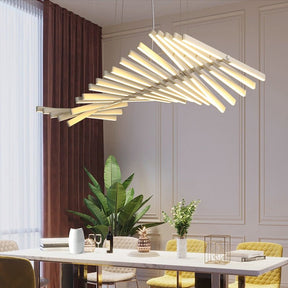Lustre LED Moderne et Élégant - Ambiance Éblouissante avec Télécommande