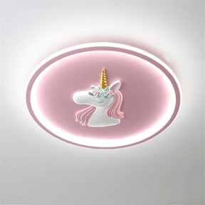 Lampe de Plafond Licorne Magique - Éclairage Doux pour Chambre d'Enfant