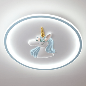 Lampe de Plafond Licorne Magique - Éclairage Doux pour Chambre d'Enfant