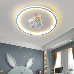 Lampe de Plafond Licorne Magique - Éclairage Doux pour Chambre d'Enfant