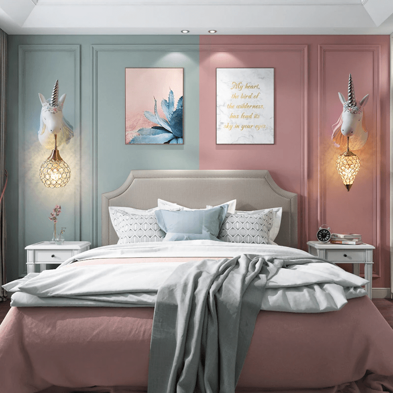 Applique Murale Licorne Enfant - Atmosphère Magique et Unique
