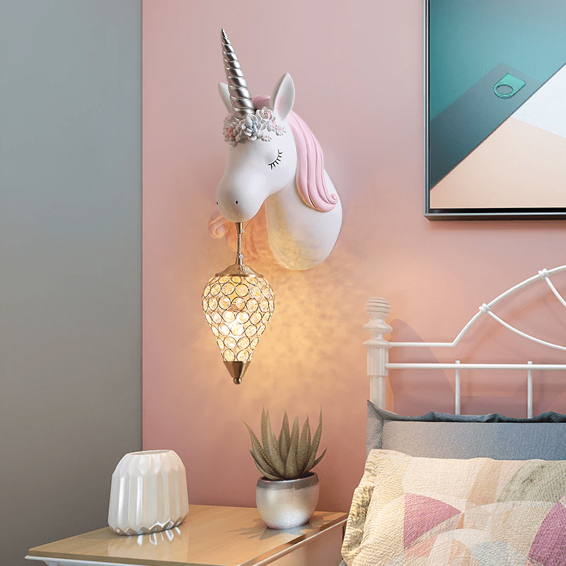 Applique Murale Licorne Enfant - Atmosphère Magique et Unique