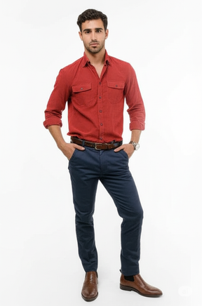 Chemise Décontractée Homme Élégante - Confort et Style Polyvalent au Quotidien