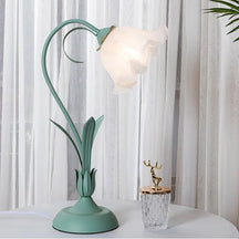 Lampe de Table Vintage Ajustable - Design Floral et Bras Flexible