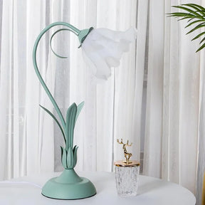 Lampe de Table Vintage Ajustable - Design Floral et Bras Flexible