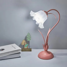 Lampe de Table Vintage Ajustable - Design Floral et Bras Flexible