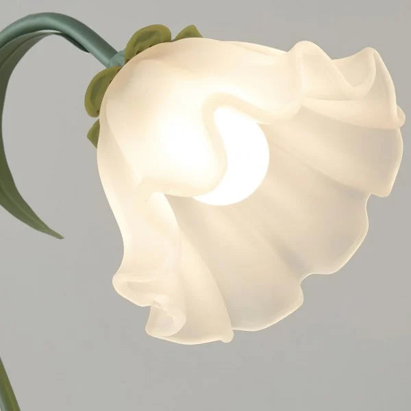 Lampe de Table Vintage Ajustable - Design Floral et Bras Flexible
