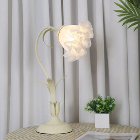 Lampe de Table Vintage Ajustable - Design Floral et Bras Flexible