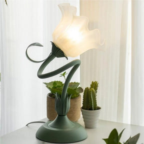 Lampe de Table Vintage Ajustable - Design Floral et Bras Flexible