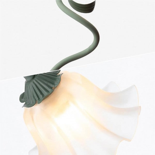 Lampe de Table Vintage Ajustable - Design Floral et Bras Flexible