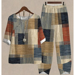 Ensemble d'été élégant en deux pièces - Style et confort pour journées ensoleillées