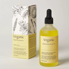 Huile de Croissance Capillaire Naturelle - Cheveux Épais et Sains en Uniquement 100% Naturel