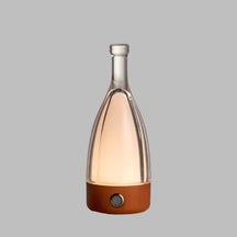 Lampe de Table en Bouteille de Vin - Éclairage Dimmable et Ambiance Chaleureuse