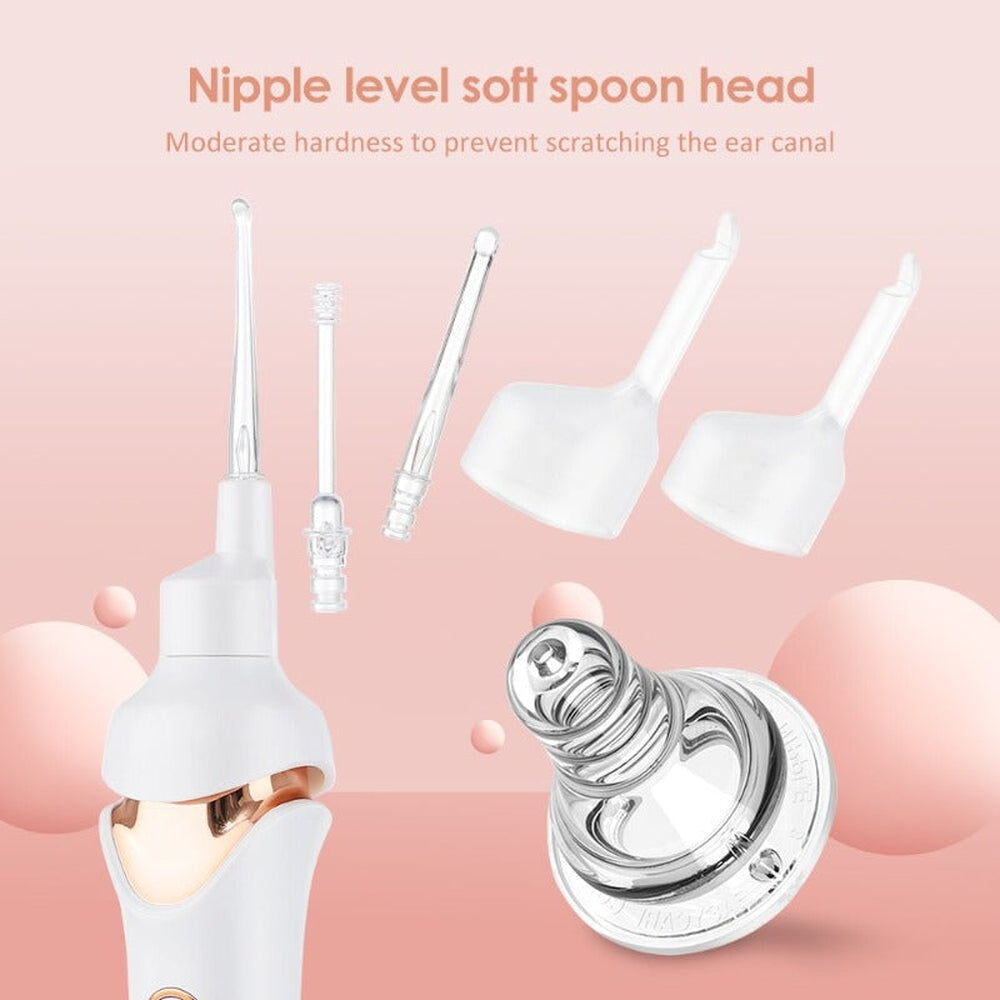 Nettoyeur d'oreilles rechargeable - Élimination douce et sûre du cérumen