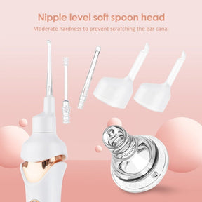 Nettoyeur d'oreilles rechargeable - Élimination douce et sûre du cérumen