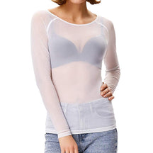 Haut Transparent à Manches Longues - Élégance et Confort pour Toutes Occasions