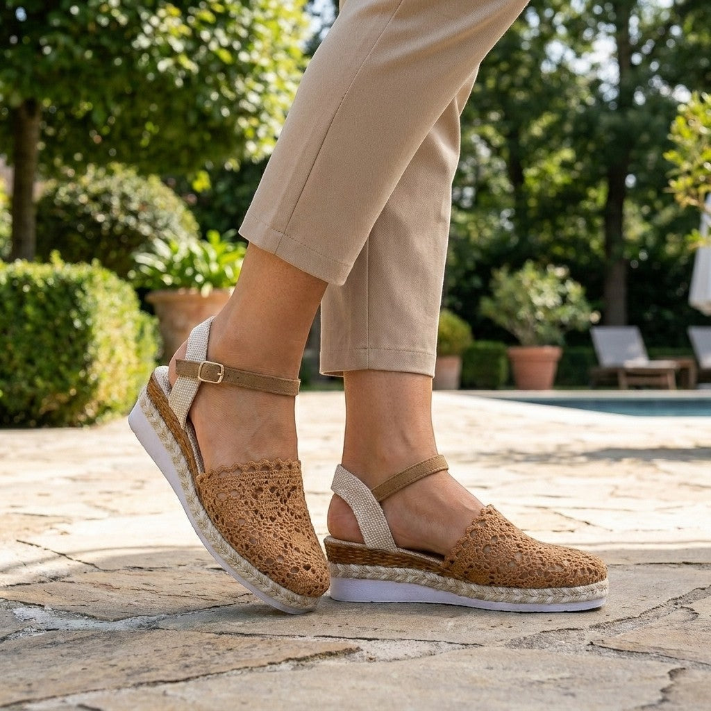 Sandales réglables respirantes femme légères et ergonomiques pour l'été