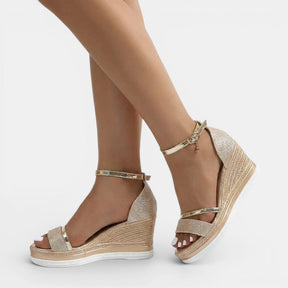 Sandales orthopédiques rembourrées femme semelle absorbante et silhouette de maintien