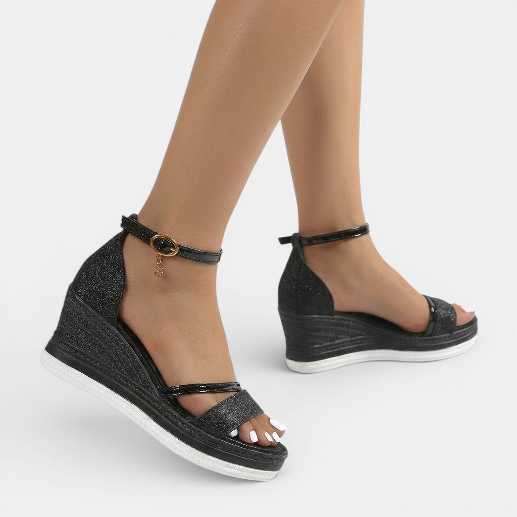 Sandales orthopédiques rembourrées femme semelle absorbante et silhouette de maintien