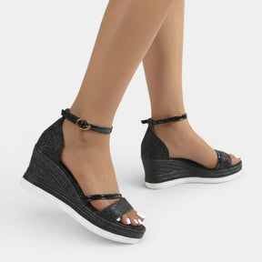 Sandales orthopédiques rembourrées femme semelle absorbante et silhouette de maintien