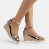 Sandales orthopédiques rembourrées femme semelle absorbante et silhouette de maintien