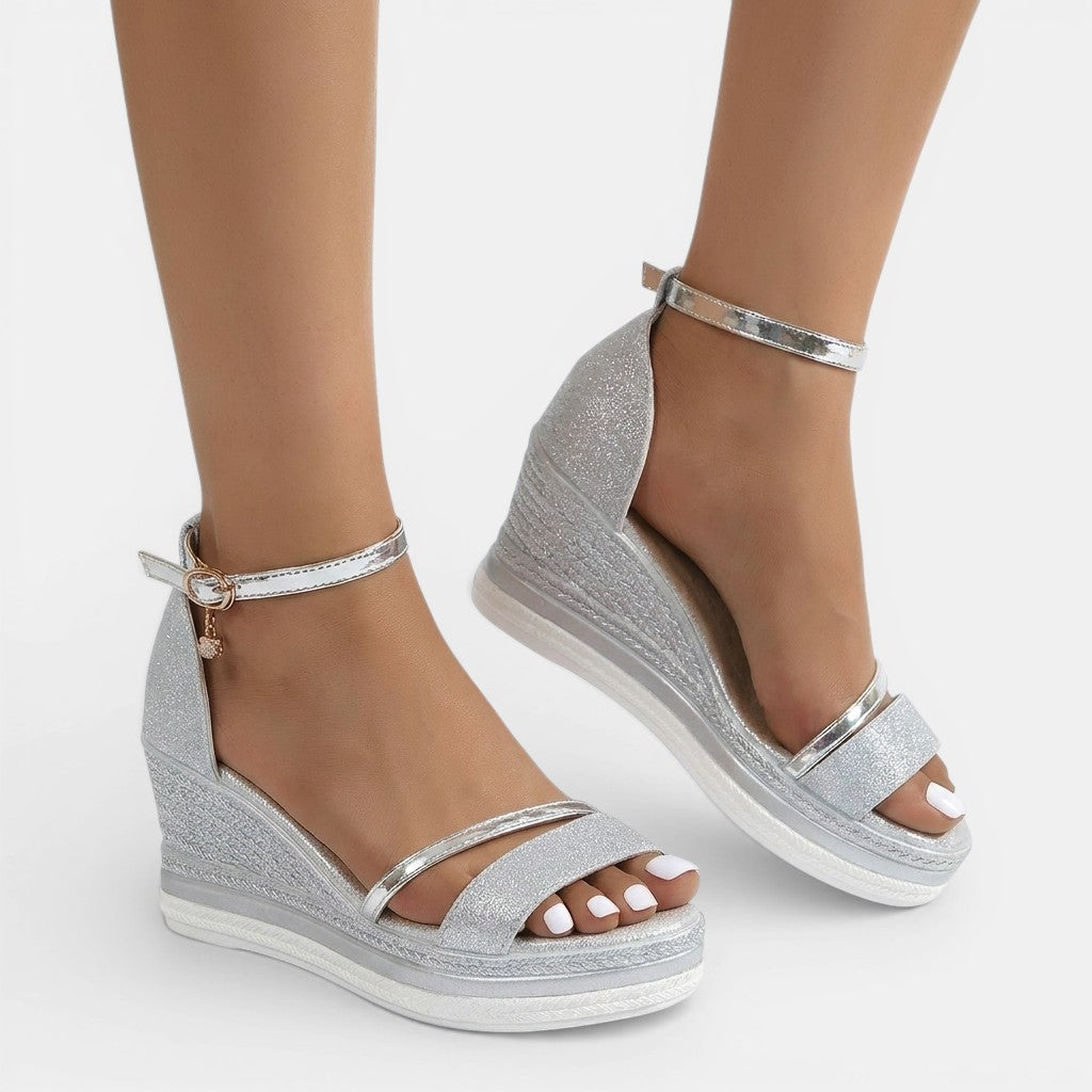 Sandales orthopédiques rembourrées femme semelle absorbante et silhouette de maintien