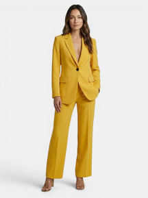 Costume blazer et pantalon large élégant chic pour femme toutes saisons