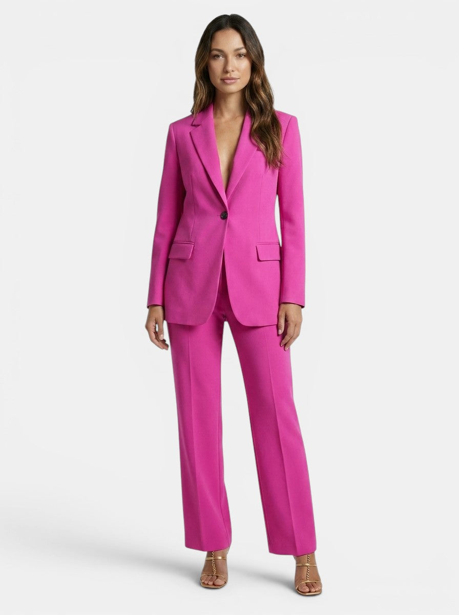 Costume blazer et pantalon large élégant chic pour femme toutes saisons