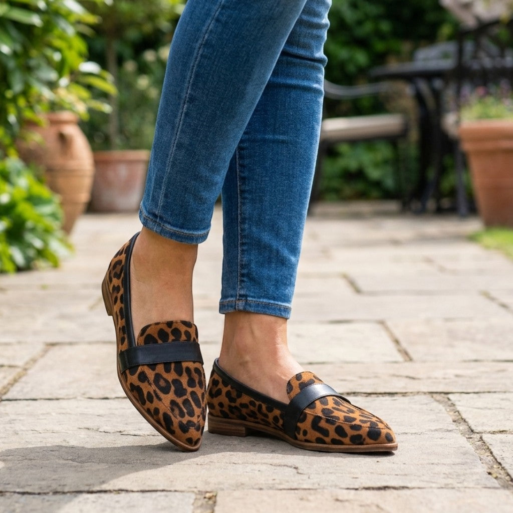 Mocassins cuir bout pointu sans lacets élégants été femme raffinés