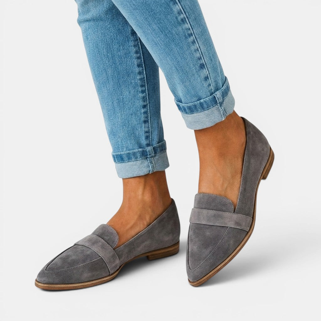 Mocassins cuir épurés semelle rembourrée confort quotidien femme