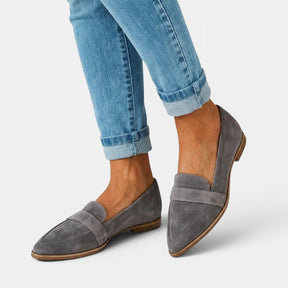 Mocassins cuir épurés semelle rembourrée confort quotidien femme