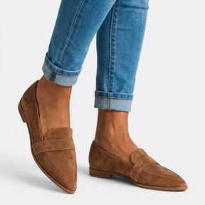 Mocassins cuir épurés semelle rembourrée confort quotidien femme
