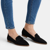 Mocassins cuir épurés semelle rembourrée confort quotidien femme